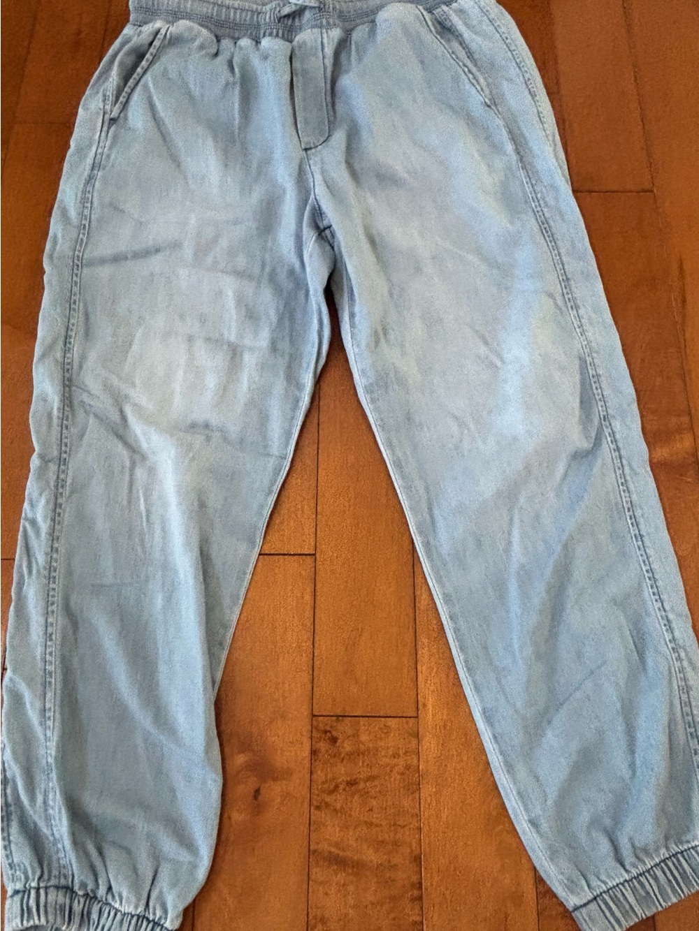 Gap Light Wash Blue Womens Medium Casual Denim Jogger Jeans Elastic Waist